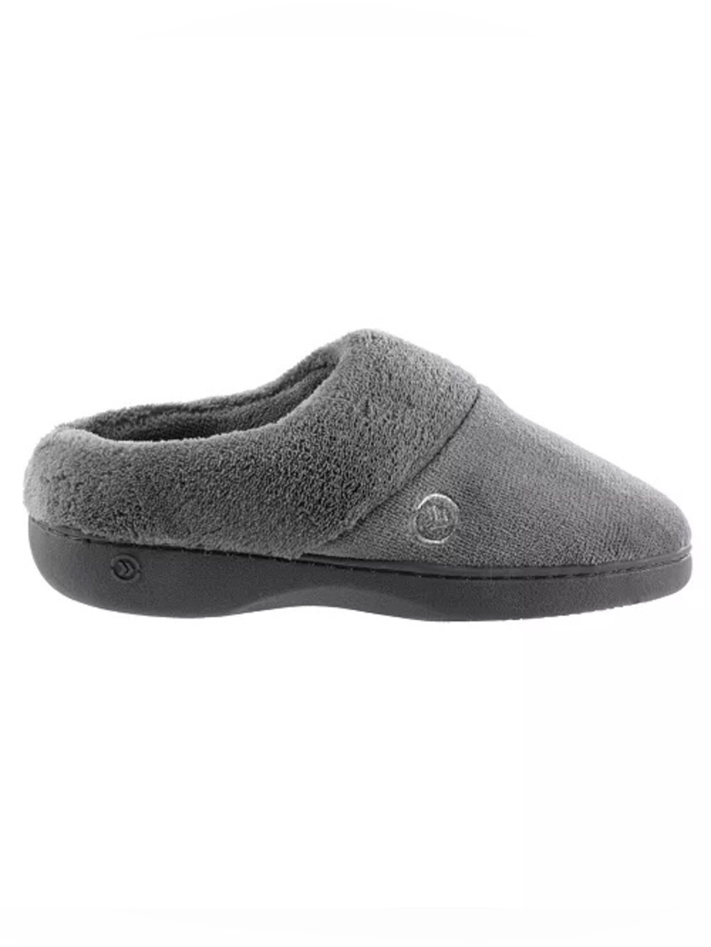 Isotoner Women's Micro Terry Sport Hoodback Slippers